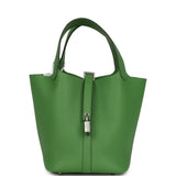 Hermes Picotin Lock 18 Vert Yucca Clemence Palladium Hardware - Thumbnail View 1