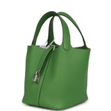 Hermes Picotin Lock 18 Vert Yucca Clemence Palladium Hardware - Thumbnail View 5