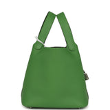 Hermes Picotin Lock 18 Vert Yucca Clemence Palladium Hardware - Thumbnail View 3