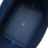 Hermes Picotin Lock 18 Bleu Tie Clemence Palladium Hardware - Thumbnail View 7