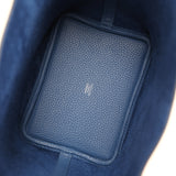 Hermes Picotin Lock 18 Bleu Tie Clemence Palladium Hardware - Thumbnail View 8