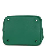 Pre-owned Hermes Picotin Lock 22 Vert Vertigo Clemence and Matte Alligator Touch Palladium Hardware - Thumbnail View 6