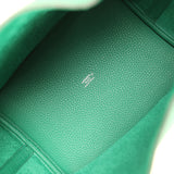 Pre-owned Hermes Picotin Lock 22 Vert Vertigo Clemence and Matte Alligator Touch Palladium Hardware - Thumbnail View 7
