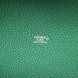 Pre-owned Hermes Picotin Lock 22 Vert Vertigo Clemence and Matte Alligator Touch Palladium Hardware - Thumbnail View 8