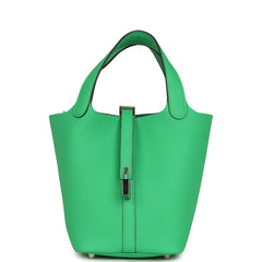 Hermes Picotin Lock 18 Vert Comics Clemence Palladium Hardware
