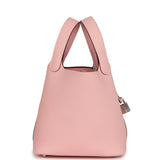 Hermes Picotin Lock 18 Rose Sakura Clemence Palladium Hardware - Thumbnail View 3