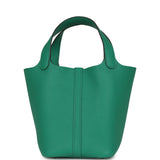 Pre-owned Hermes Picotin Lock 18 Vert Jade Clemence Palladium Hardware - Thumbnail View 4