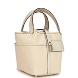 Hermes Picotin Cargo 18 Nata Swift and Toile Canvas Palladium Hardware - Thumbnail View 2