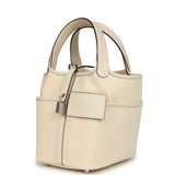 Hermes Picotin Cargo 18 Nata Swift and Toile Canvas Palladium Hardware - Thumbnail View 5