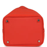 Hermes Picotin Cargo 18 Orange Field Swift and Toile Canvas Palladium Hardware - Thumbnail View 6