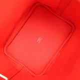 Hermes Picotin Cargo 18 Orange Field Swift and Toile Canvas Palladium Hardware - Thumbnail View 7