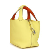 Hermes Picotin Lock Eclat 18 Limoncello Clemence and Orange Swift Palladium Hardware - Thumbnail View 2