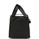 Hermes Picotin Lock 18 Black Ostrich Gold Hardware - Thumbnail View 3