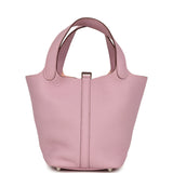 Hermes Picotin Lock 18 Mauve Sylvestre Clemence Palladium Hardware - Thumbnail View 4