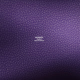 Hermes Picotin Lock 22 Purple Clemence Palladium Hardware - Thumbnail View 8