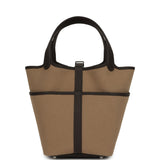Hermes Picotin Cargo 18 Mousse Toile Canvas and Bai Brun Swift Palladium Hardware - Thumbnail View 4