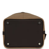 Hermes Picotin Cargo 18 Mousse Toile Canvas and Bai Brun Swift Palladium Hardware - Thumbnail View 6