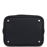 Pre-owned Hermes Picotin Lock 18 Bleu Nuit Clemence, Bleu Saphir Matte Alligator Touch Palladium Hardware - Thumbnail View 6
