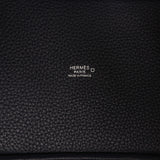 Pre-owned Hermes Picotin Lock 18 Bleu Nuit Clemence, Bleu Saphir Matte Alligator Touch Palladium Hardware - Thumbnail View 7
