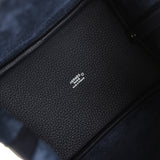 Pre-owned Hermes Picotin Lock 18 Bleu Nuit Clemence, Bleu Saphir Matte Alligator Touch Palladium Hardware - Thumbnail View 8