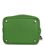 Hermes Picotin Lock 18 Eclat Vert Yucca Clemence, Celeste Swift Palladium Hardware - Thumbnail View 6
