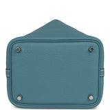 Hermes Picotin Lock 18 Blue Jean Clemence Palladium Hardware - Thumbnail View 6