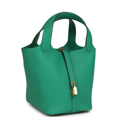 Hermes Picotin Lock 18 Vert Jade Maurice Gold Hardware