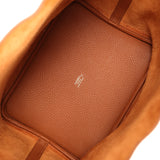 Pre-owned Hermes Picotin 22 Gold Clemence, Matte Alligator Touch Gold Hardware - Thumbnail View 7