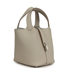 Hermes Picotin Lock 18 Craie Clemence Palladium Hardware