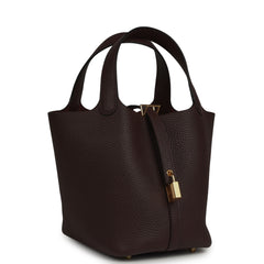 Hermes Picotin Lock 18 Rouge Sellier Clemence Gold Hardware