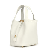 Hermes Picotin Lock 18 New White Clemence Gold Hardware - Thumbnail View 5