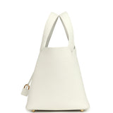 Hermes Picotin Lock 18 New White Clemence Gold Hardware - Thumbnail View 3