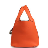 Hermes Picotin Lock 18 Tangerine Clemence Palladium Hardware - Thumbnail View 3