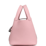 Hermes Picotin Lock 18 Rose Sakura Clemence Palladium Hardware - Thumbnail View 3