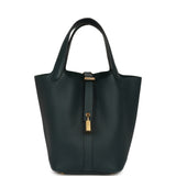Hermes Picotin Lock 18 Vert Cypress Clemence Gold Hardware - Thumbnail View 1
