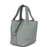 Hermes Picotin Lock 18 Gris Pantin Clemence Palladium Hardware - Thumbnail View 5