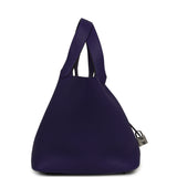 Hermes Picotin Lock 22 Purple Clemence Palladium Hardware - Thumbnail View 3