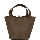 Hermes Picotin Lock 22 Etoupe Clemence Gold Hardware - Thumbnail View 4
