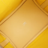Pre-owned Hermes Picotin Cargo 18 Jaune Citron and Nata Swift and Toile Canvas Palladium Hardware - Thumbnail View 7