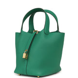 Hermes Picotin Lock 18 Vert Vertigo Clemence Gold Hardware - Thumbnail View 5