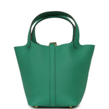 Hermes Picotin Lock 18 Vert Vertigo Clemence Gold Hardware - Thumbnail View 4