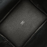Pre-owned Hermes Picotin Lock 18 Black Clemence Palladium Hardware - Thumbnail View 7