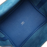 Hermes Picotin Lock 18 Bleu Zellige Maurice Palladium Hardware - Thumbnail View 7