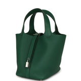 Hermes Picotin Lock 18 Vert Moyen Clemence Palladium Hardware - Thumbnail View 5