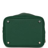 Hermes Picotin Lock 18 Vert Moyen Clemence Palladium Hardware - Thumbnail View 6