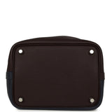 Pre-owned Hermes Picotin 18 Casaque Bleu Nuit, Rouge Sellier, Framboise Clemence Palladium Hardware - Thumbnail View 6