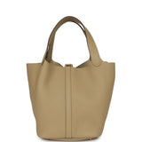Hermes Picotin Lock 22 Trench Clemence Gold Hardware - Thumbnail View 4