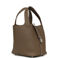 Hermes Picotin Lock 18 Etoupe Clemence Palladium Hardware