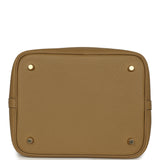 Hermes Picotin Lock 22 Dune Clemence Permabrass Hardware - Thumbnail View 6