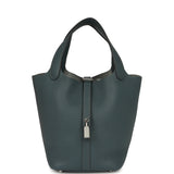 Hermes Picotin Lock 18 Bleu Orage Clemence Palladium Hardware - Thumbnail View 1